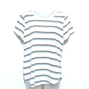 SO | Crewneck | Tshirt | Stripes | Stretchy | Soft | Casual | Summer | Retro